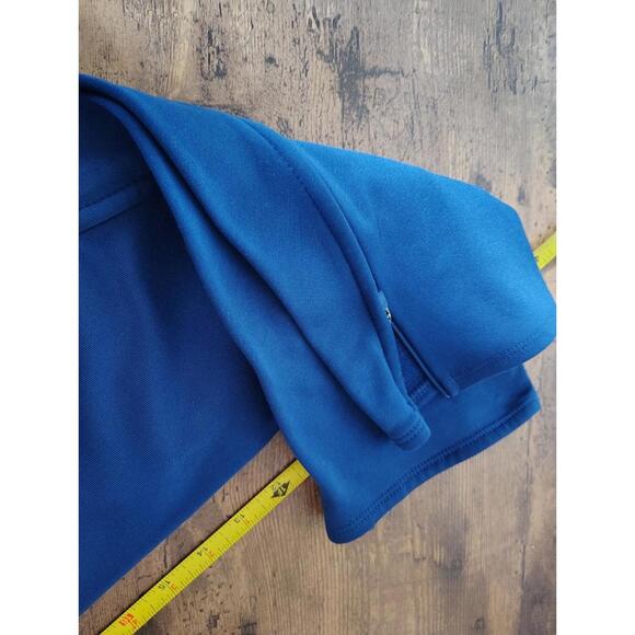 Adidas Navy Blue Red Stripe Spain Flag Sweat Pants zipper ankle Mens XL - Picture 8 of 9